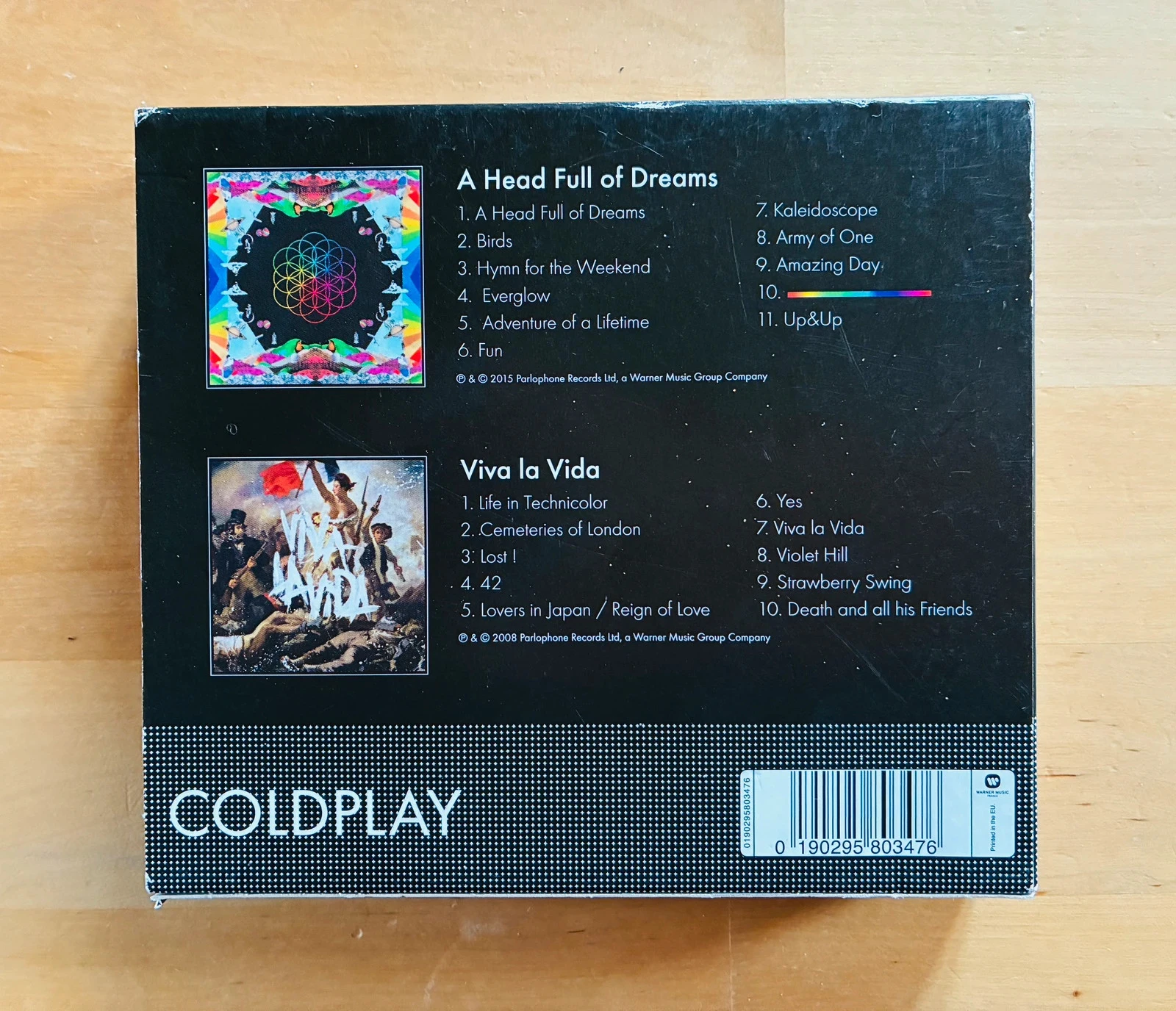 Coffret 2 CD Coldplay: Viva la Vida et A head full of dreams. – photo 2
